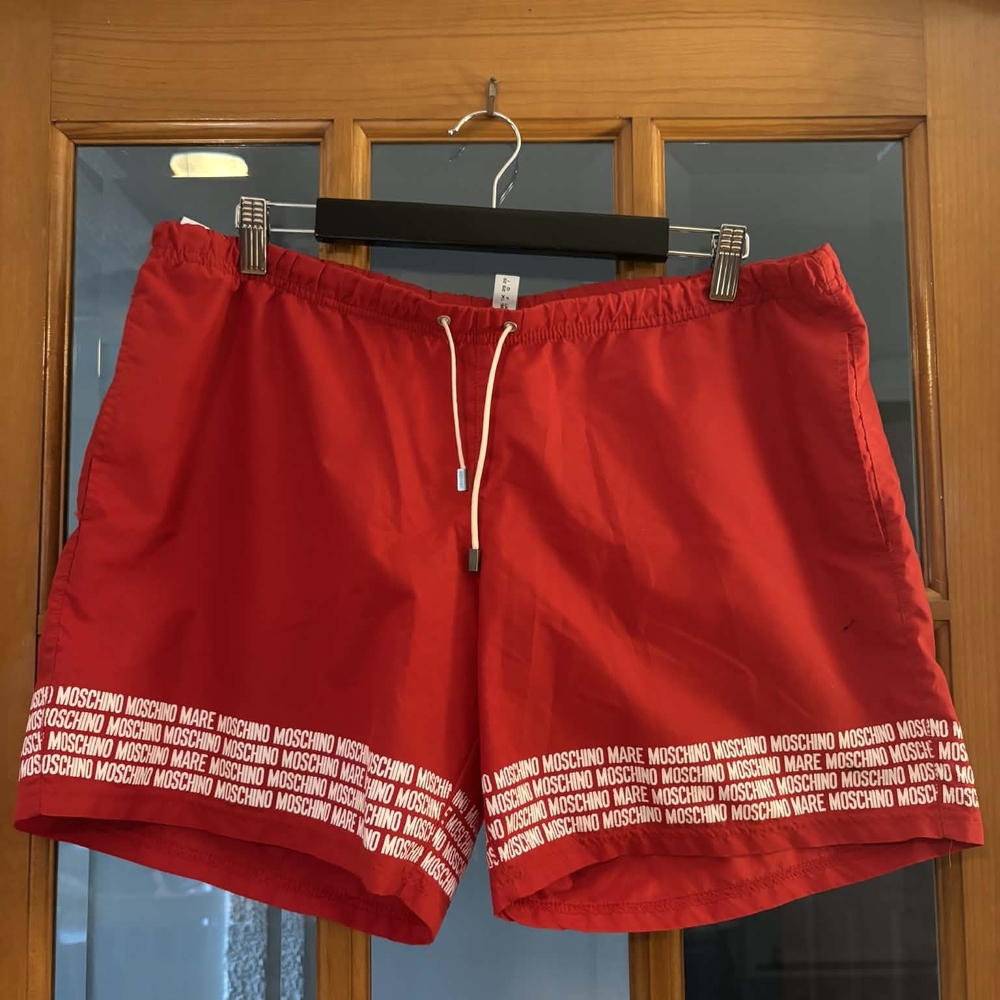 Moschino Red Men's Swim Shorts